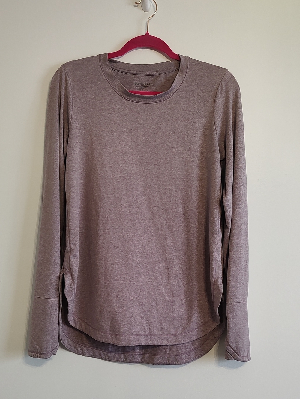 Athleta Long-Sleeve Crew Tee - Lavender